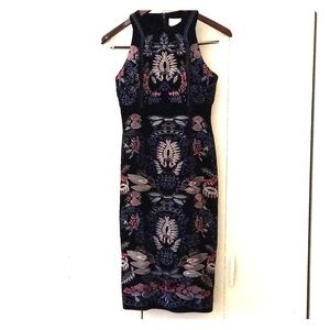 Velvet Embroidered Dress